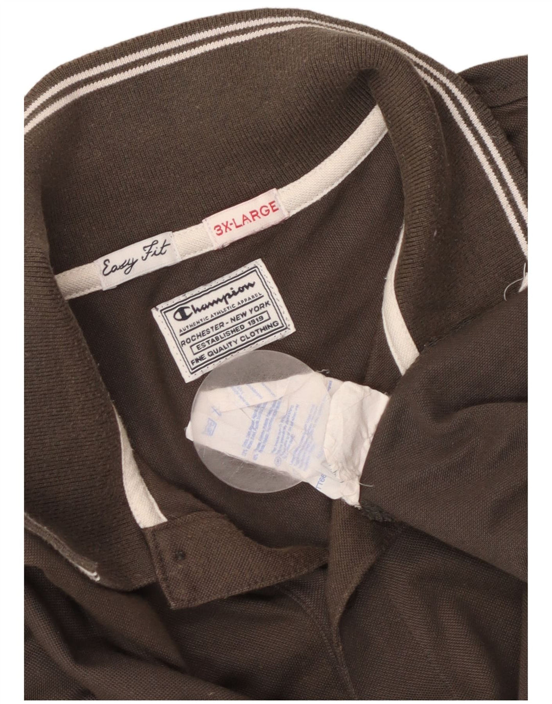 CHAMPION Polo Easy Fit Homme 3XL Marron Coton