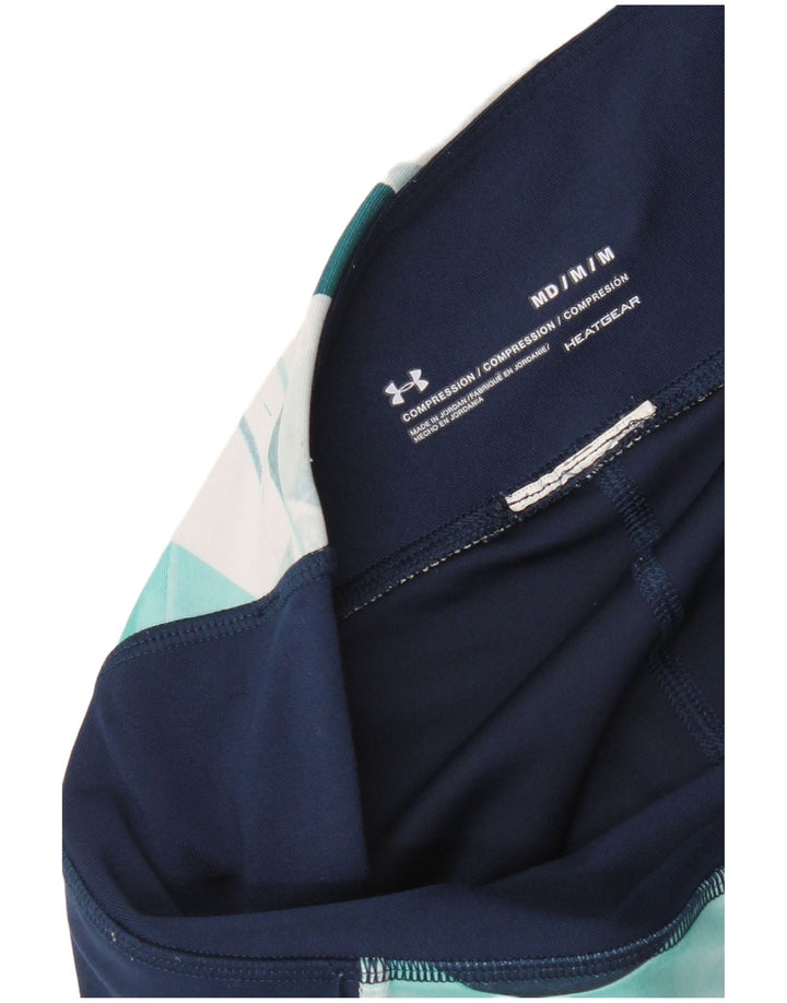 Under Armour Legging de compression pour femme UK 12 Medium Turquoise Géométrique
