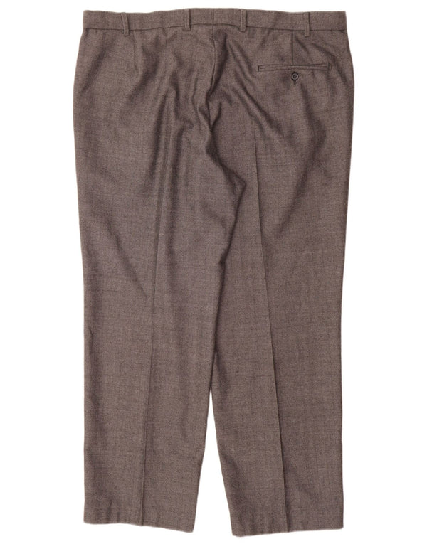 Marks & Spencer Pantalon de Costume Droit Regular Fit Homme W40 L29 Gris Laine