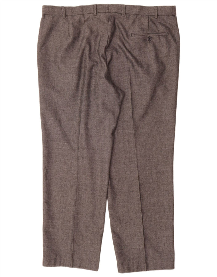 Marks & Spencer Pantalon de Costume Droit Regular Fit Homme W40 L29 Gris Laine