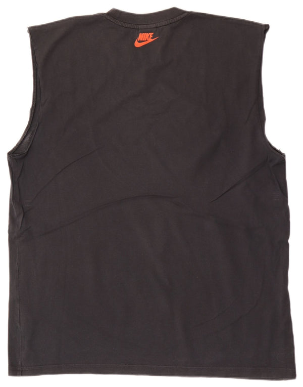 Nike Mens Graphic Débardeur UK 42/44 Large Noir Coton