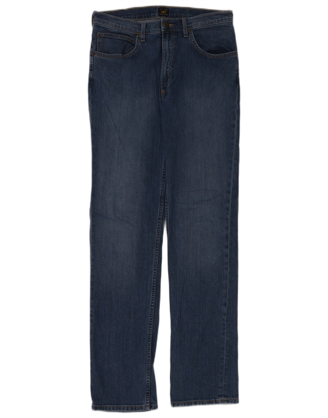 Lee Jean Droit Brooklyn Femme W33 L34 Bleu Coton