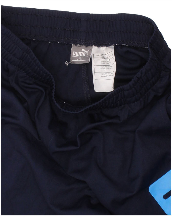 Puma Short de Sport Graphique Garçon 13-14 Ans Grand Bleu Marine Polyester