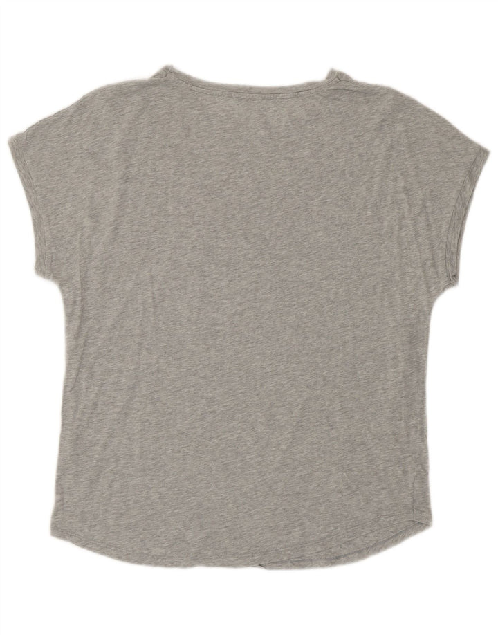 UNITED COLORS OF BENETTON T-shirt graphique pour femme UK 14 Gris moyen