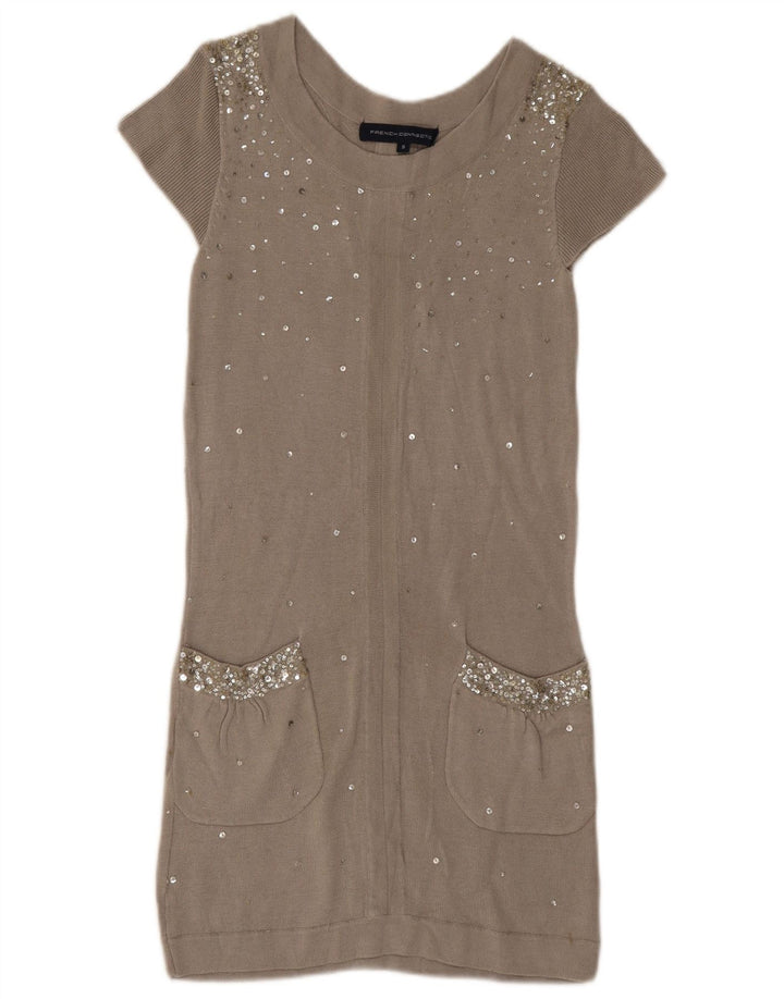 French Connection Robe droite pour femme UK 8 Small Gris