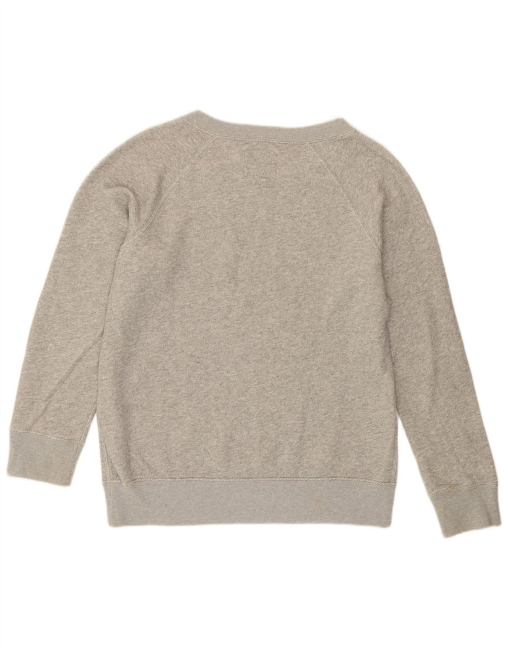 Jack Wills Sweat-shirt surdimensionné pour femme UK 10 Petit gris moucheté