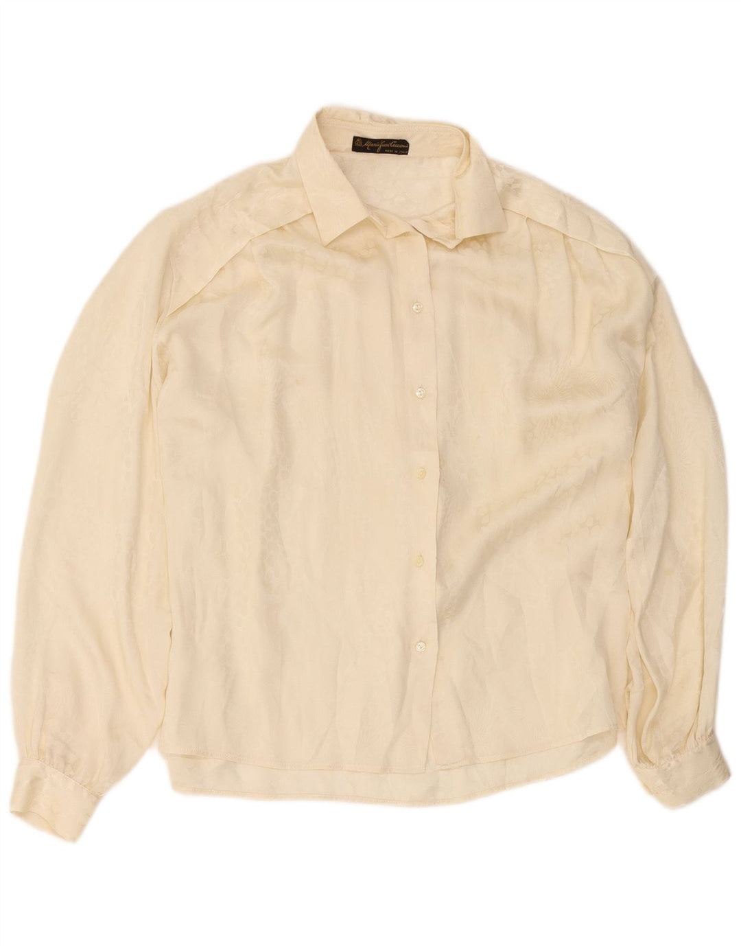 Mario Pucci Cecconi Chemisier Femme IT 42 Medium Off White Animal Print