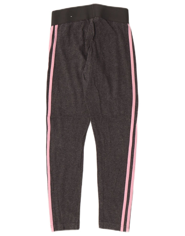 Adidas Leggings graphiques pour femmes UK 4/6 XS gris rayé sport