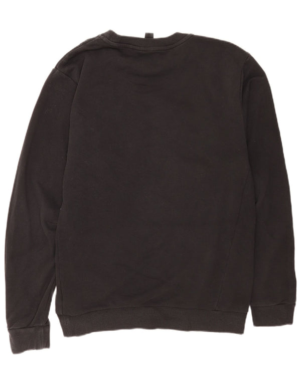 Adidas Sweat-shirt graphique pour homme en coton noir moyen
