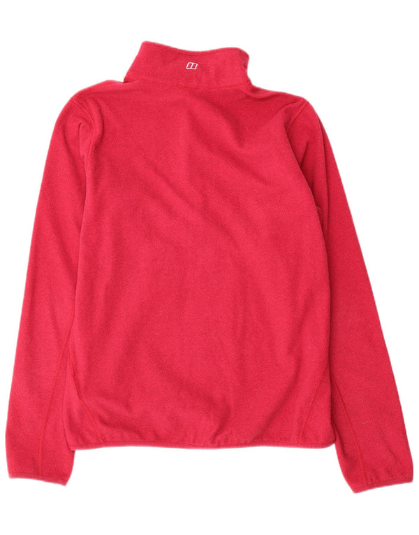 BERGHAUS Pull polaire à col zippé pour femme UK 46 Large Rose Polyester