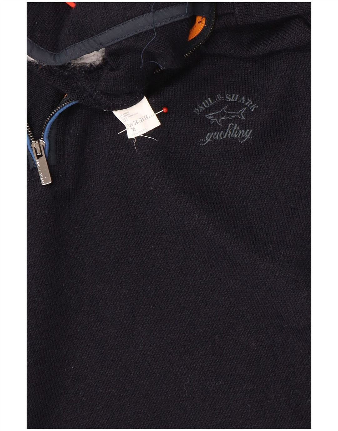 Paul & Shark Pull Col Zippé Homme Bleu Marine Moyen Laine