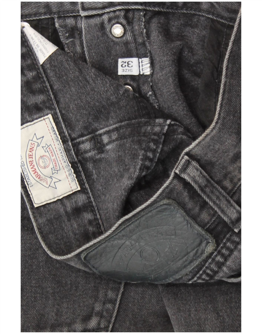 Armani Jean droit W32 L31 gris coton homme