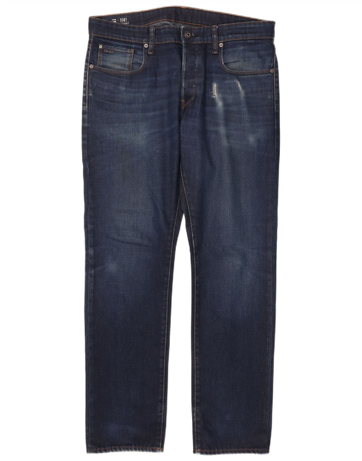 G-Star Jean Slim Homme W38 L34 Bleu Marine Coton