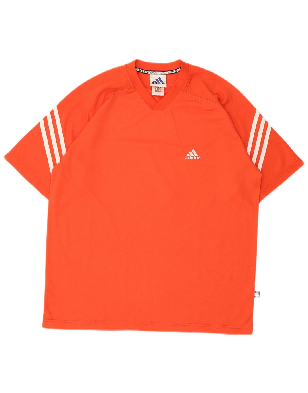 Adidas T-shirt graphique pour homme UK 40/42 Orange moyen Polyester