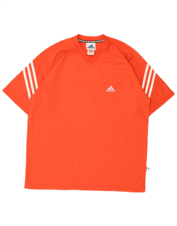 Adidas T-shirt graphique pour homme UK 40/42 Orange moyen Polyester