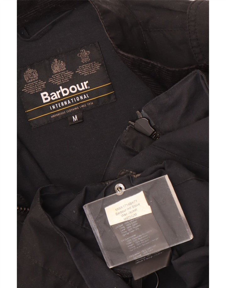 Barbour Veste en coton ciré pour homme UK 38 Coton noir moyen