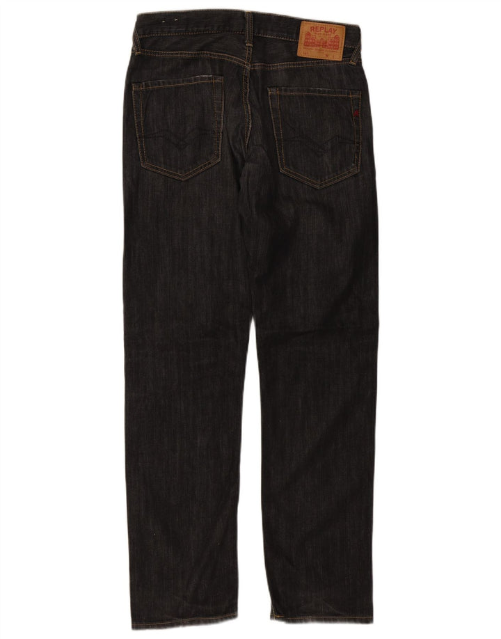 Replay Jean droit homme W32 L32 noir coton