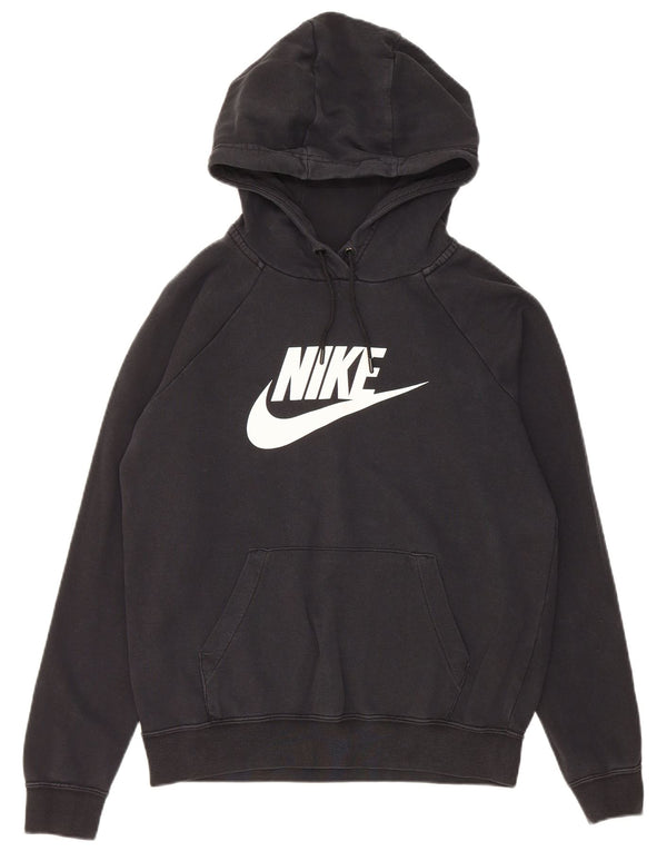 Nike Pull à capuche graphique pour homme Petit coton noir