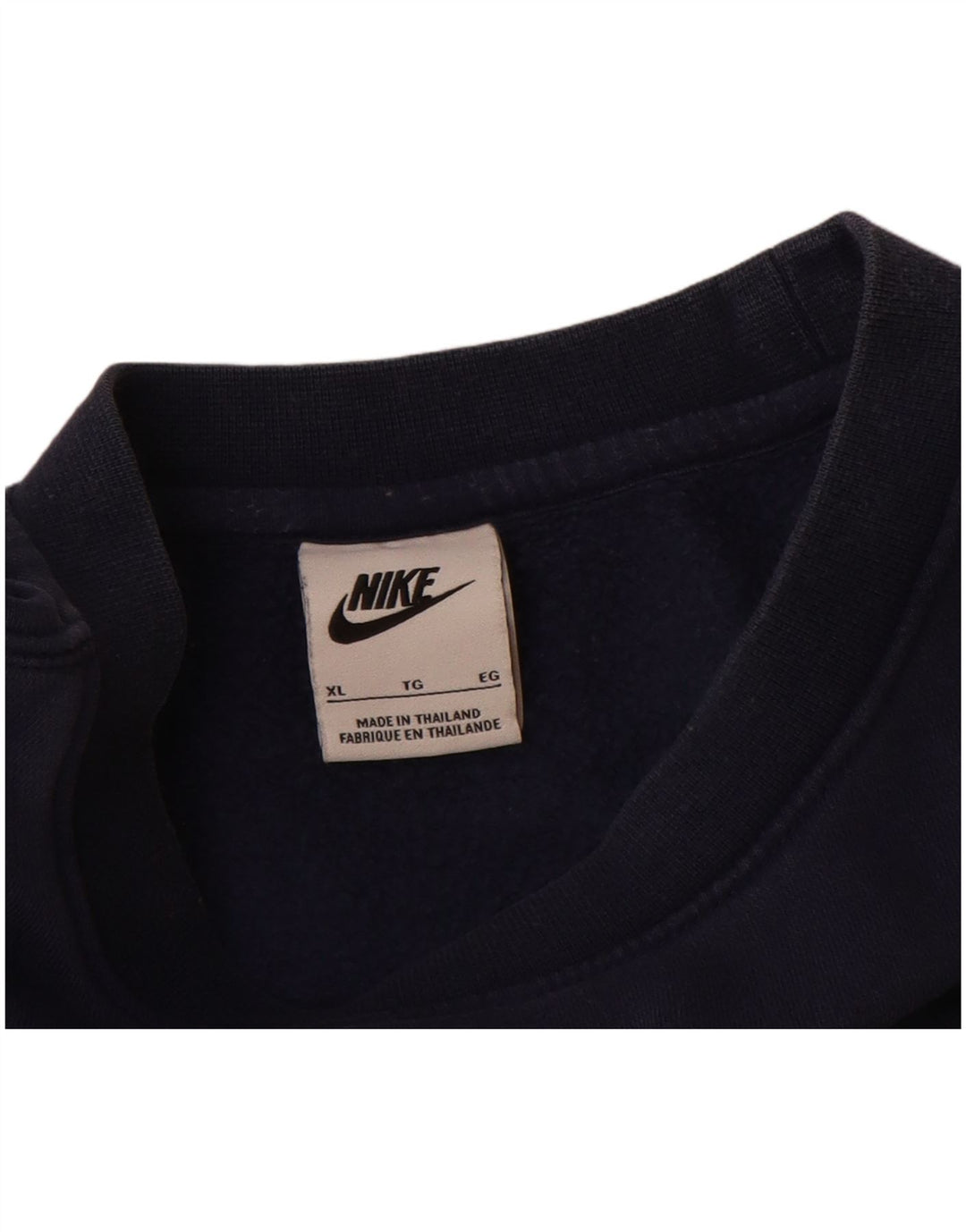 Nike Homme Sweatshirt Jumper XL Bleu Marine Coton