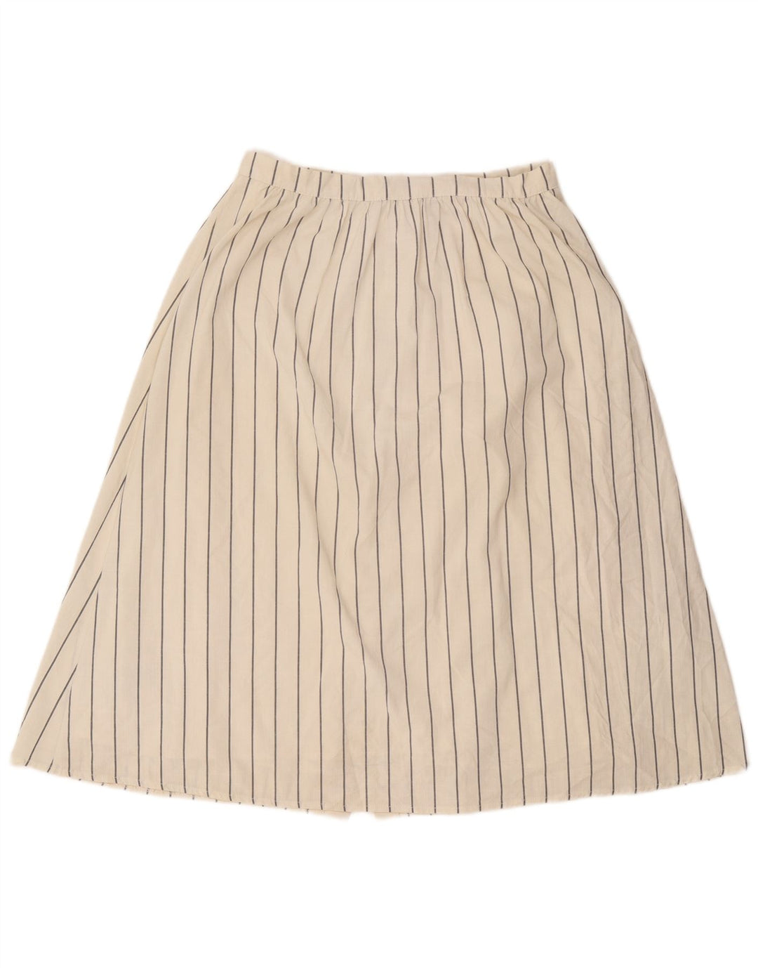 Oasis Jupe trapèze pour femme UK 12 Medium W28 Blanc rayé