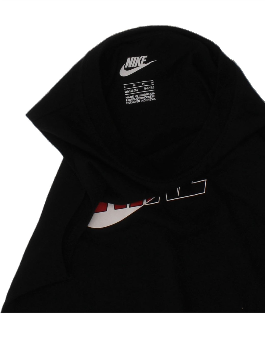 NIKE Boys Graphic Vest Top 5-6 Years Medium Black Vintage Nike and Second-Hand Nike from Messina Hembry 