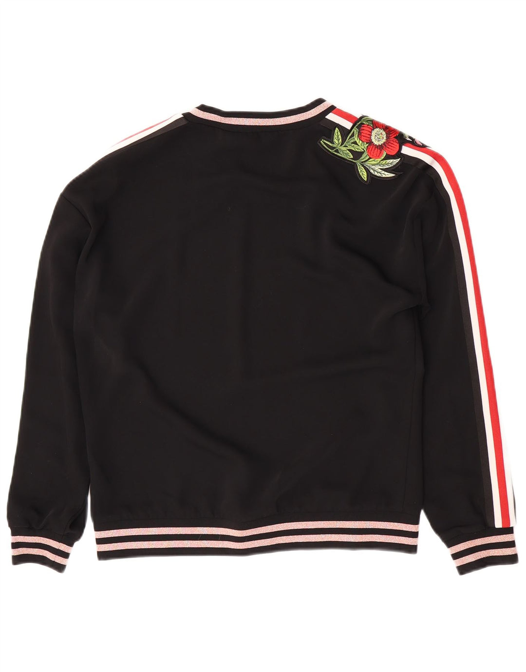 Ted Baker Sweat-shirt graphique pour femme UK 44 Medium Noir Floral