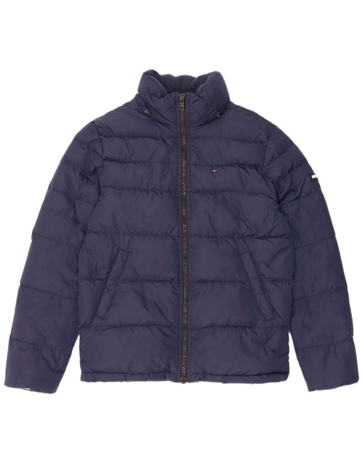 Tommy Hilfiger Veste matelassée pour hommes UK 38 Medium Navy Blue Nylon