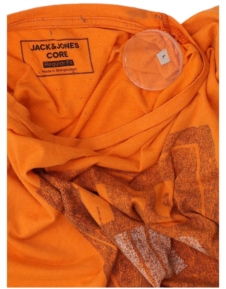 Jack & Jones T-shirt graphique coupe régulière pour homme, grand, orange