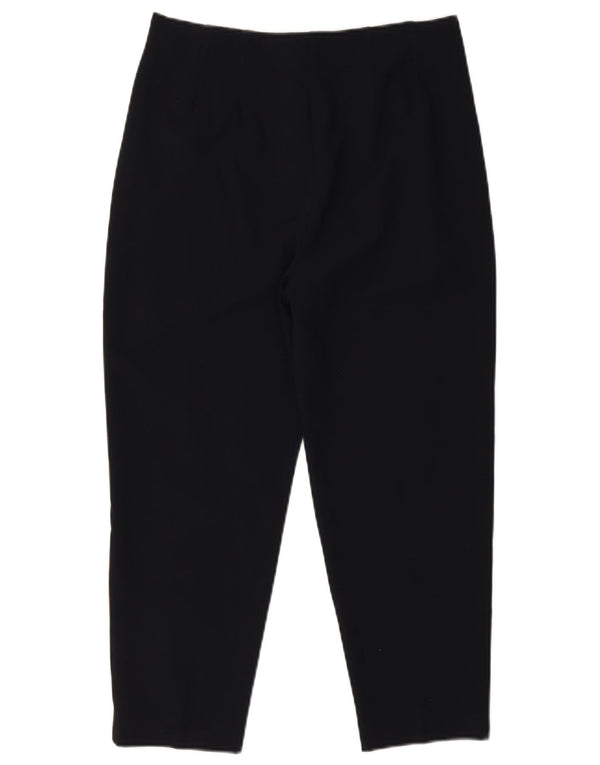 Marks & Spencer Pantalon court pour femme UK 12 Medium W28 L23 Bleu marine