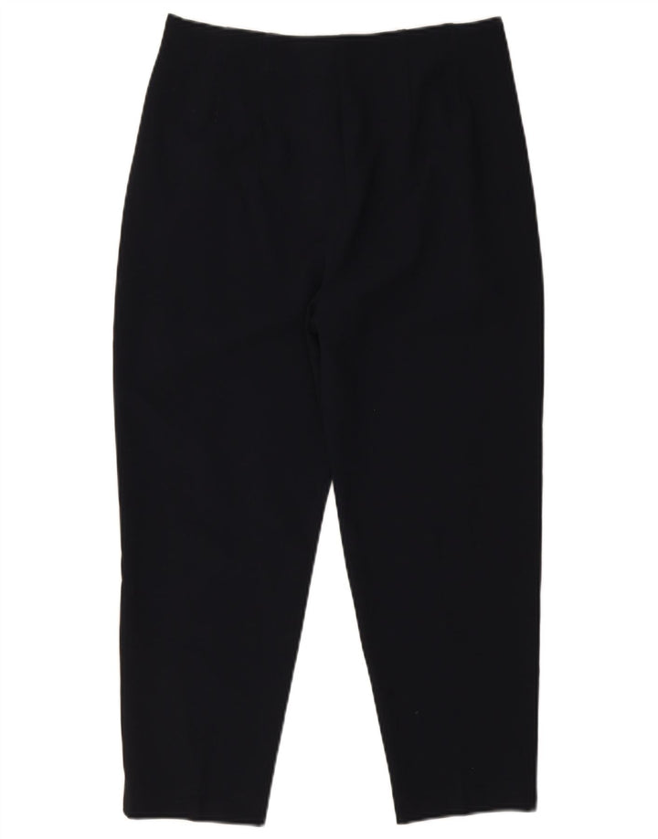 Marks & Spencer Pantalon court pour femme UK 12 Medium W28 L23 Bleu marine