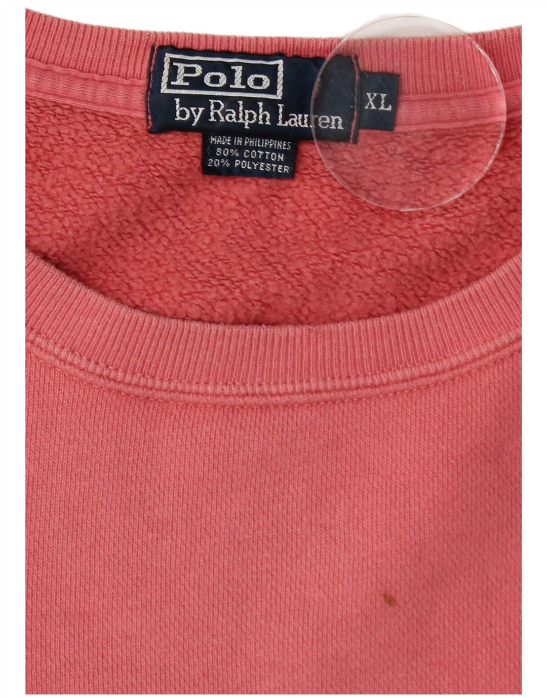 POLO RALPH LAUREN Sweat-Shirt Homme XL Rose Coton