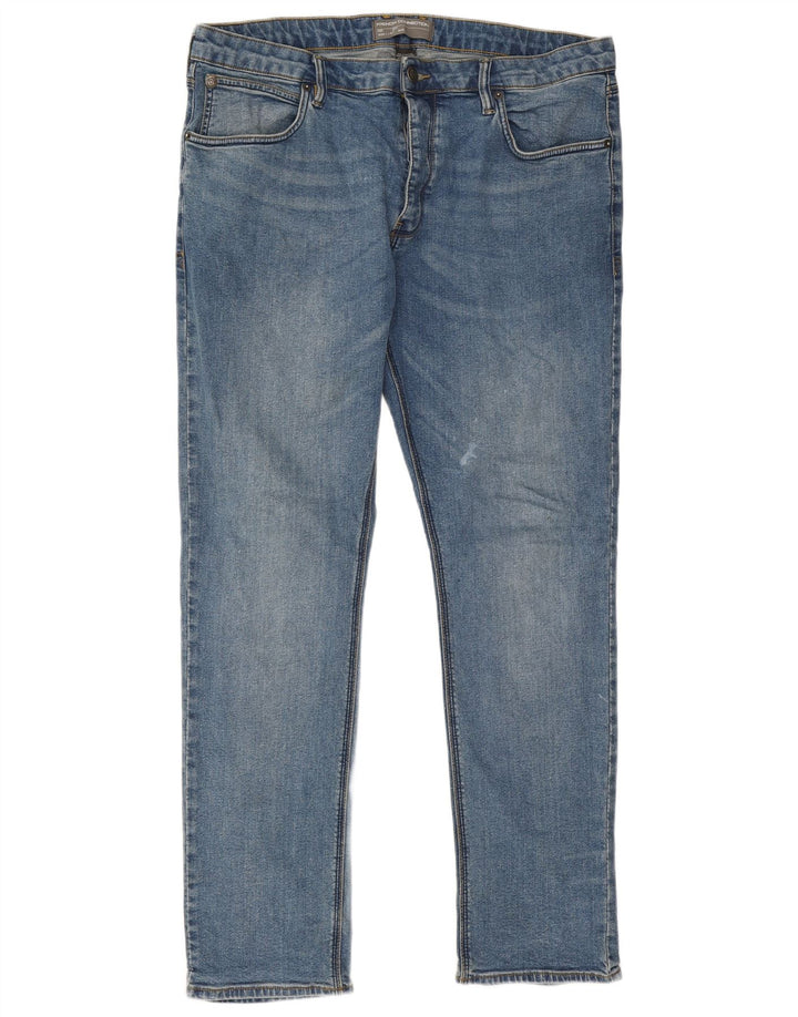 French Connection Jean Slim Homme W38 L34 Bleu Coton