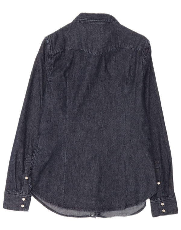 Levi's Chemise en Jean Coupe Ajustée Femme UK 14 Bleu Marine Moyen Coton