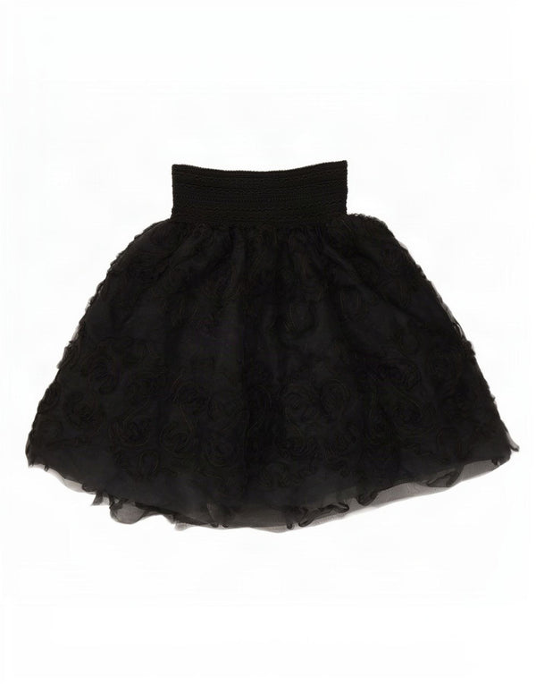 Blumarine Jupe Tutu Taille Haute Femme IT 40 Small W26 Noir Paisley