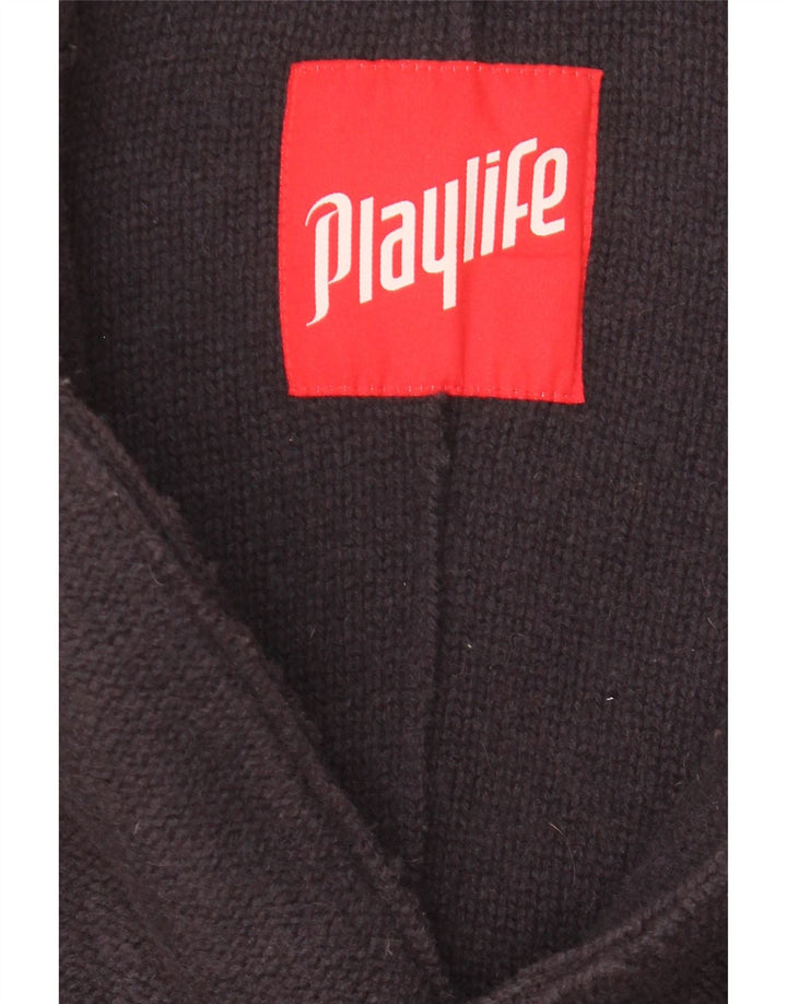 Playlife Veste blazer à 3 boutons pour homme UK 38 Bleu marine moyen