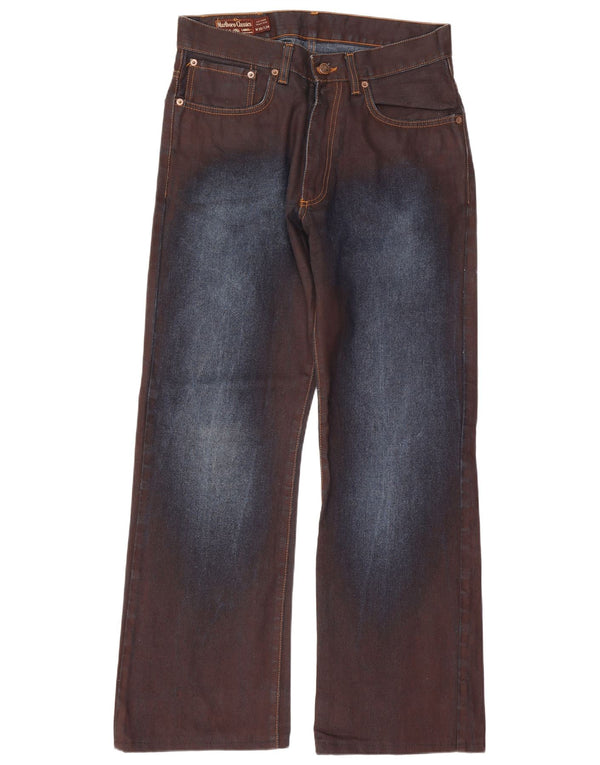 Marlboro Classics Jean Bootcut Homme W30 L29 Marron Colorblock Coton