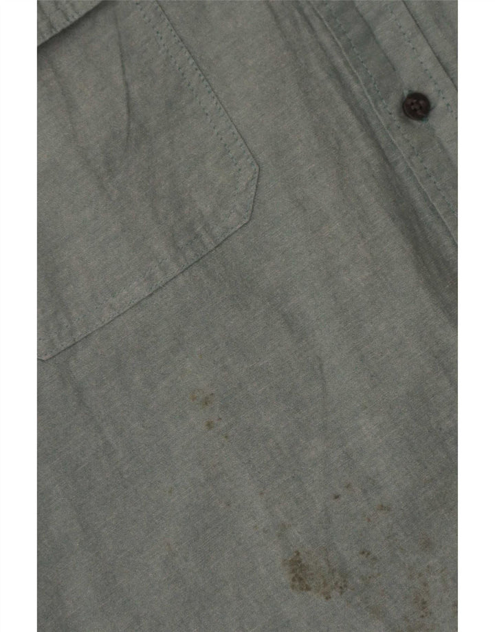 Wrangler Chemise à manches courtes pour homme 3XL Vert Coton
