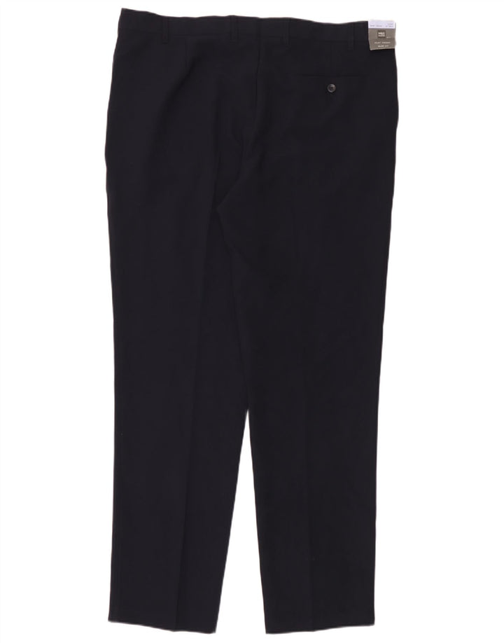 Marks & Spencer Pantalon Chino Slim Homme W40 L33 Bleu Marine Polyester