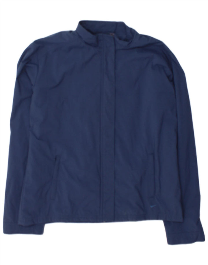 Nike Veste de survêtement pour femme UK 14/16 Large Bleu Marine Nylon