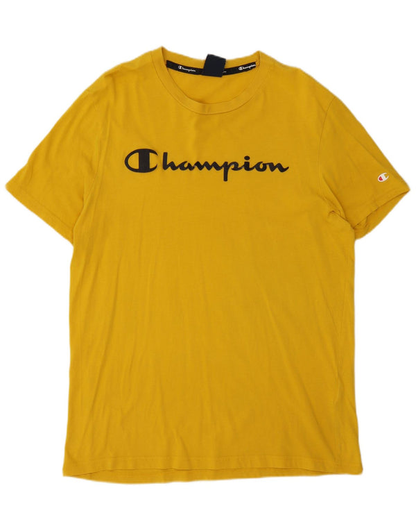 Champion T-Shirt Graphique Homme Jaune Moyen