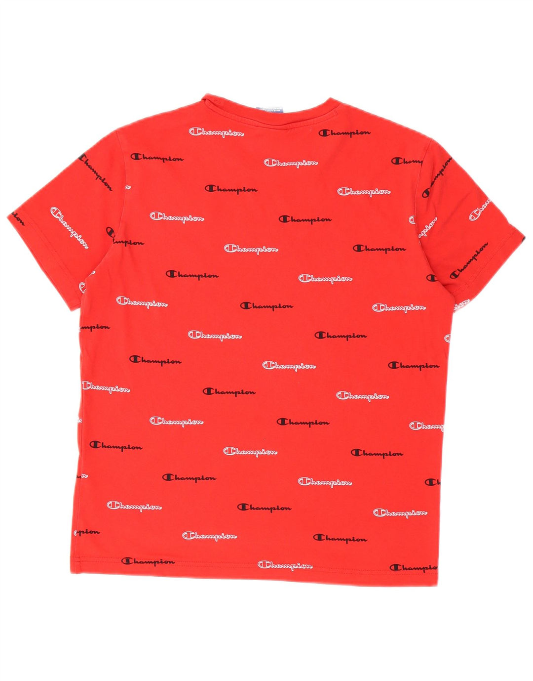 CHAMPION Mens Graphic T-Shirt Top Small Red Cotton