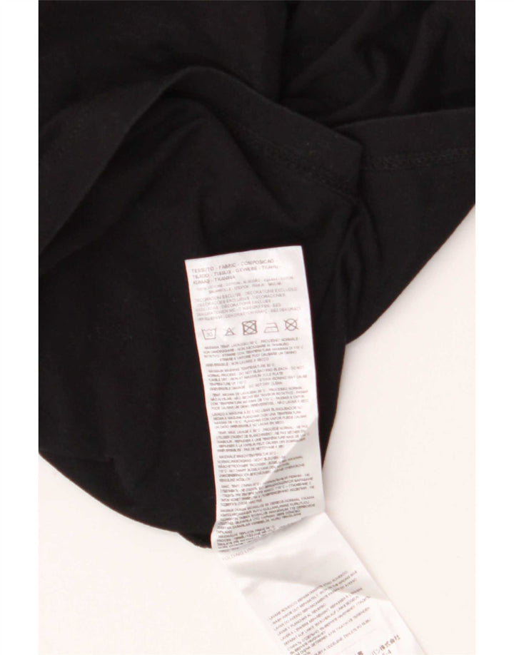 Armani Exchange T-shirt graphique régulier pour homme, petit, noir, géométrique