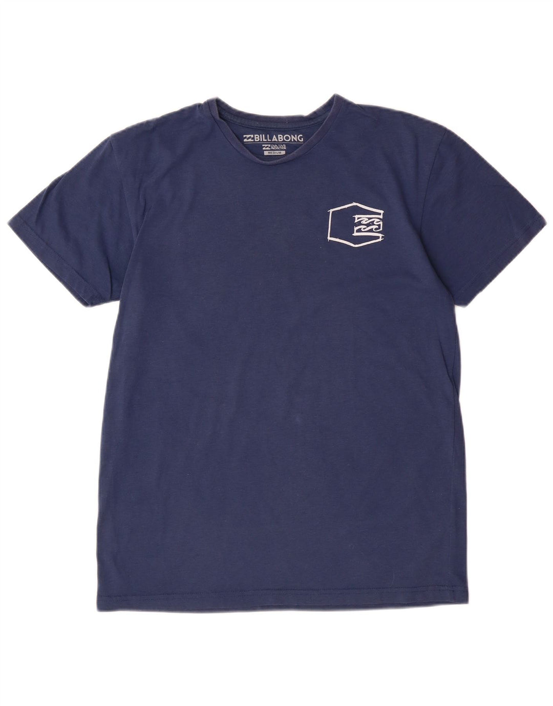 BILLABONG T-Shirt Graphique Femme UK 14 Bleu Marine Moyen Polyester