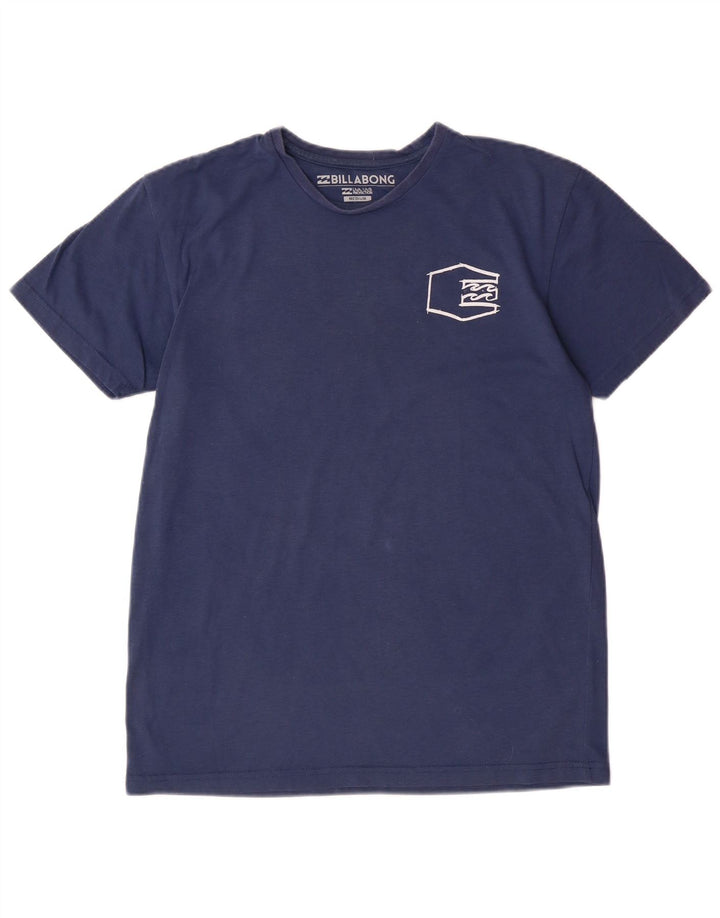 BILLABONG T-Shirt Graphique Femme UK 14 Bleu Marine Moyen Polyester