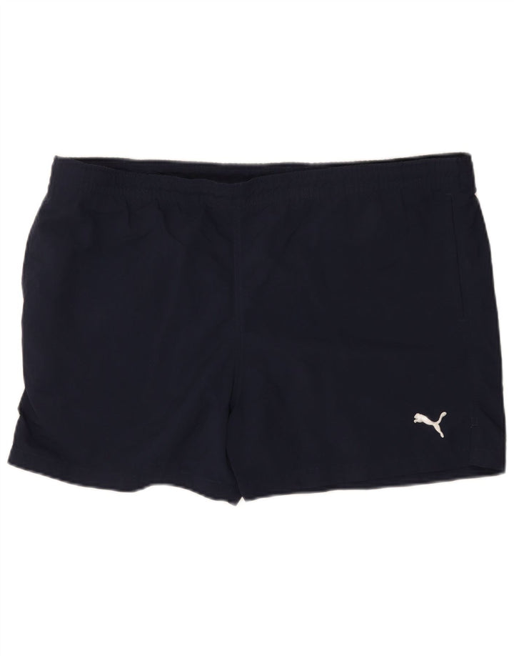 Puma Short de Sport XL Homme Bleu Marine Polyamide