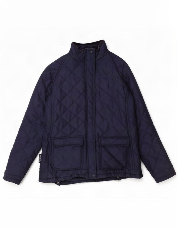 Mountain Warehouse Veste matelassée pour femme UK 12 Medium Bleu marine Polyester