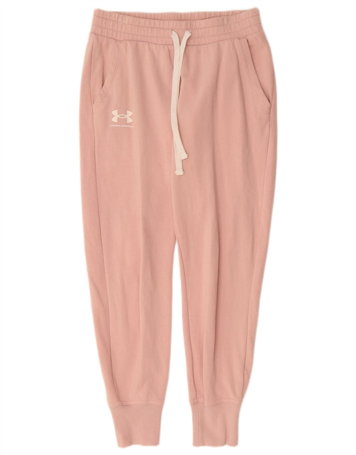 UNDER ARMOUR Pantalon de survêtement pour femme Joggers UK 8 Small Rose Coton