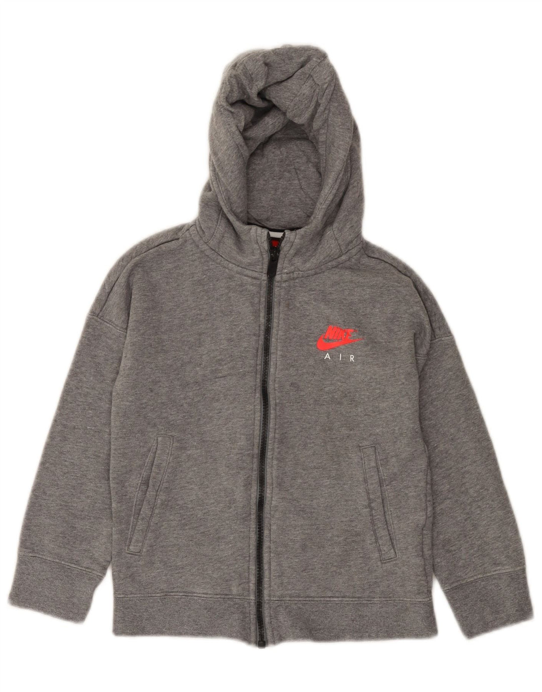 NIKE Pull à capuche zippé Air pour fille 6-7 ans XS Gris Coton