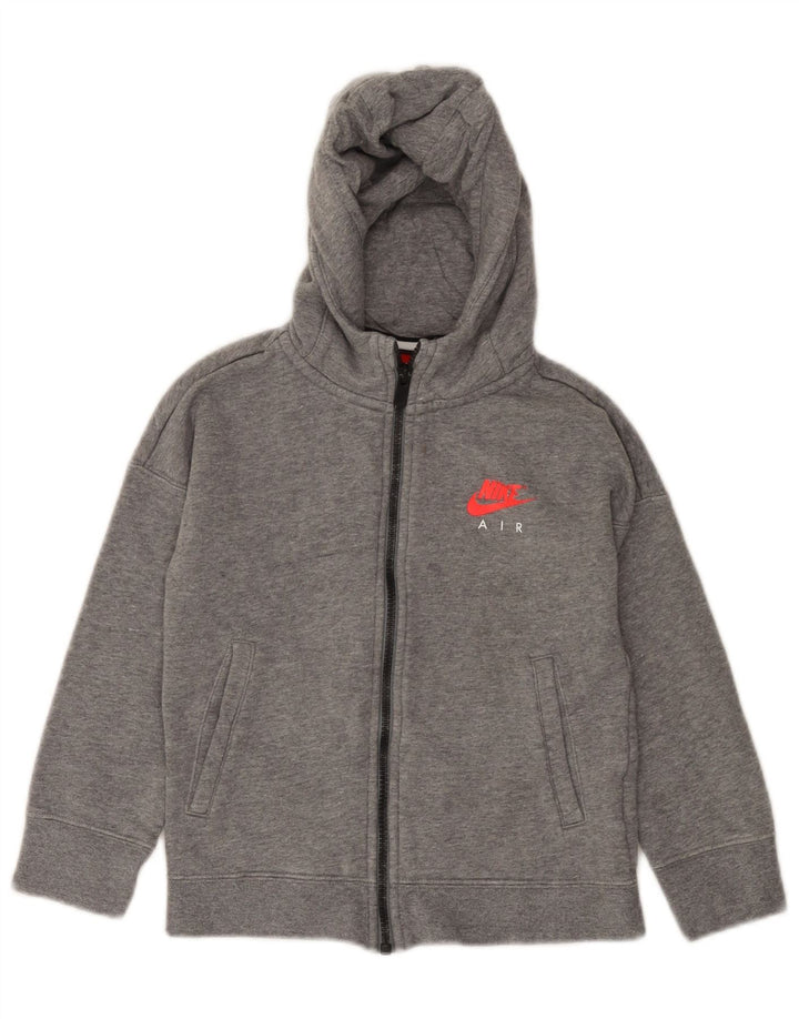 NIKE Pull à capuche zippé Air pour fille 6-7 ans XS Gris Coton