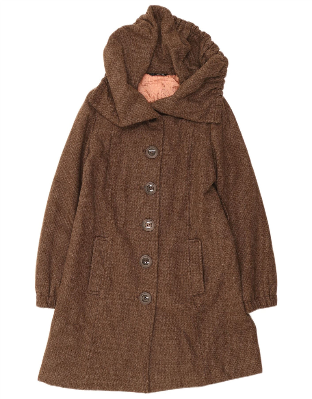 Liu Jo Manteau Femme IT 42 Laine Marron Moyen
